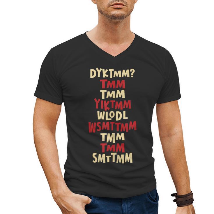 Do You Know The Muffin Man DYKTMM Nostalgia Quote Men's V-Neck T-Shirt