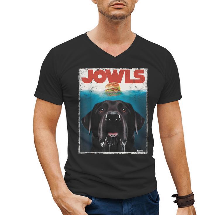 Lab Jowls Tee Labrador Retriever Mom Top Dad Men's V-Neck T-Shirt