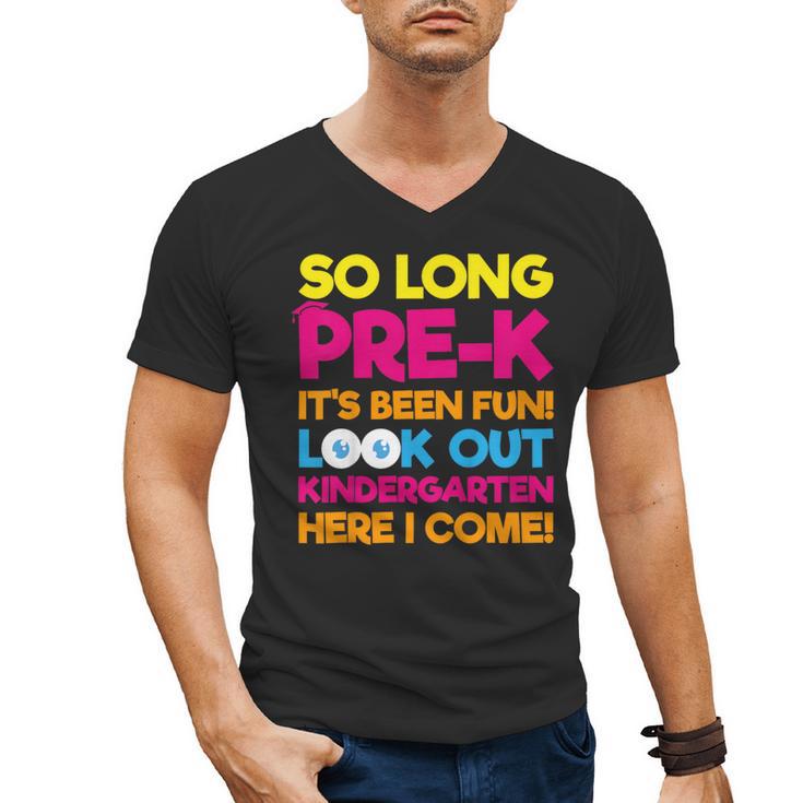 Last Day Pre-K Kindergarten Here I Come Graduation T-Shirt Men's V-Neck T-Shirt