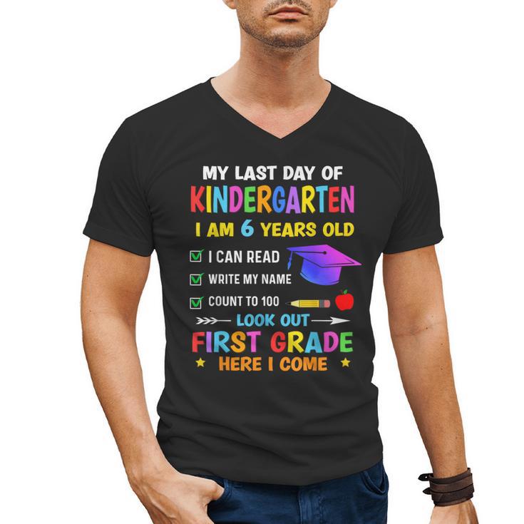 Last Days Of Kindergarten Graduation 2025 Graduate Boys Girl Men's V-Neck T-Shirt