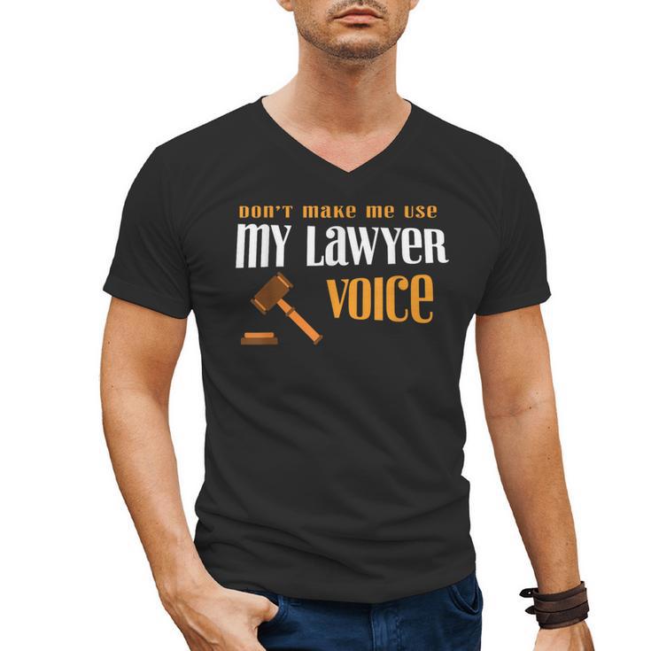 Lawyer Voice Attorney Law School Student Graduation Men's V-Neck T-Shirt