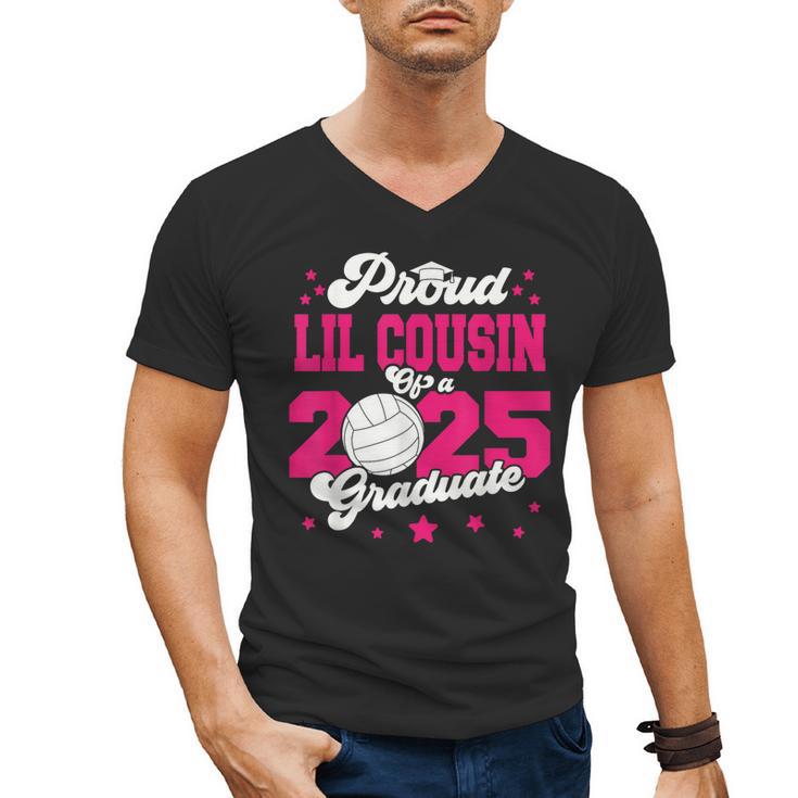 Lil Cousin Of a 2025 Graduate Prom Graduation 25 VolleyBall Men's V-Neck T-Shirt