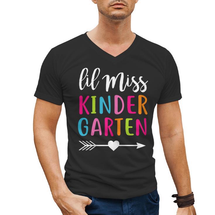 Lil Miss Kindergarten Grad Shirt Graduation Shirts 2018 Men's V-Neck T-Shirt