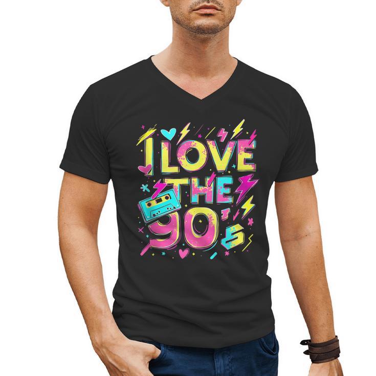 I Love The 90'S 90s Retro Nostalgia Men's V-Neck T-Shirt