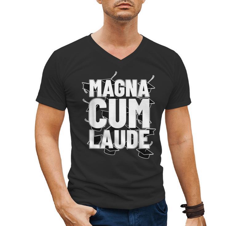 Magna Cum Laude Graduation Men's V-Neck T-Shirt