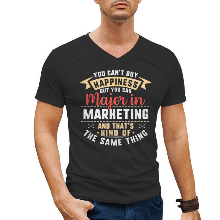 Marketing Major Student Shirt Graduation College Men's V-Neck T-Shirt
