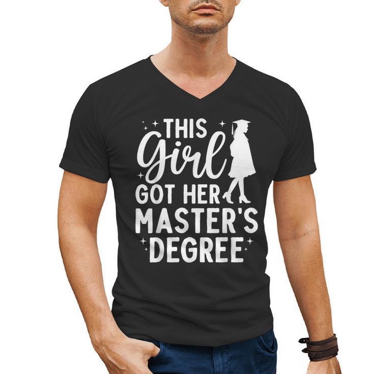 Masters Degree Art For Women Girls Masters Degree Graduation Men's V-Neck T-Shirt