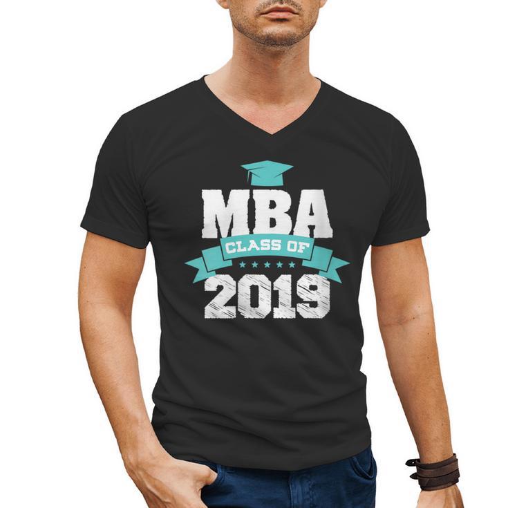 MBA Class Of 2019 Graduate Business School Graduation Men's V-Neck T-Shirt