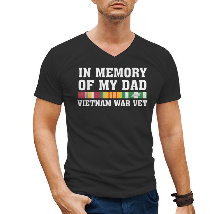 In Memory Of My Dad Vietnam Veteran Family Matching Men's V-Neck T-Shirt