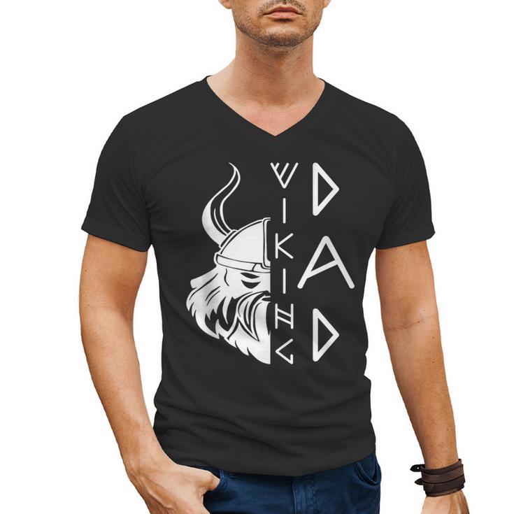 Men Celtic Norse Mythology Viking Dad Men's V-Neck T-Shirt