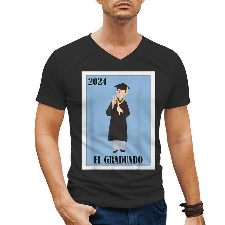 Mexican For Graduation El Graduado 2024 Men's V-Neck T-Shirt