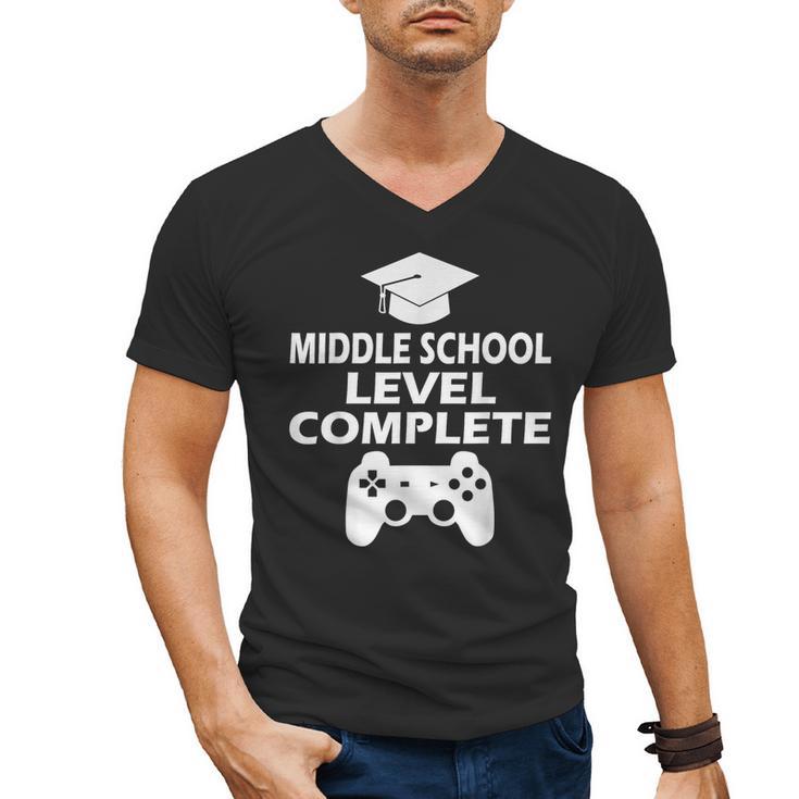Middle School Level Complete Gamer Graduation Day 2024 Men's V-Neck T-Shirt