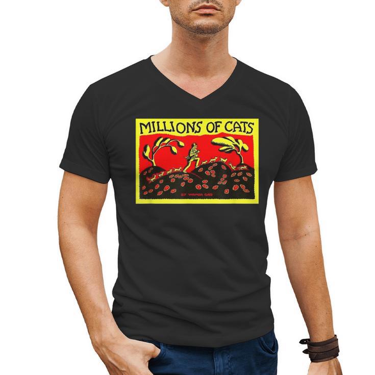 Millions Of Cats Book Cover Men's V-Neck T-Shirt