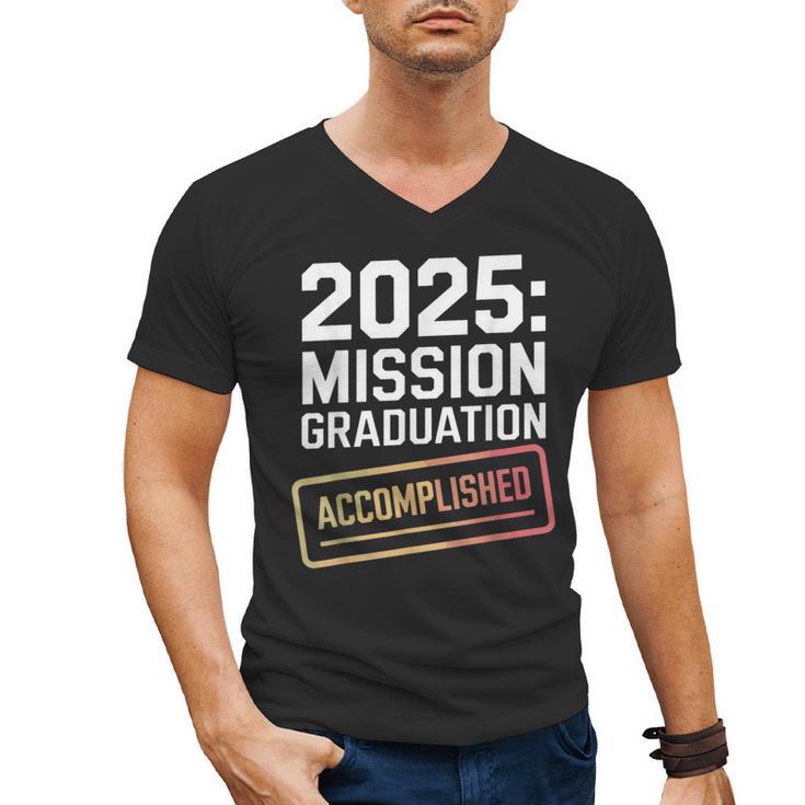 Mission Graduation Accomplished For Class Of 2025 Men's V-Neck T-Shirt