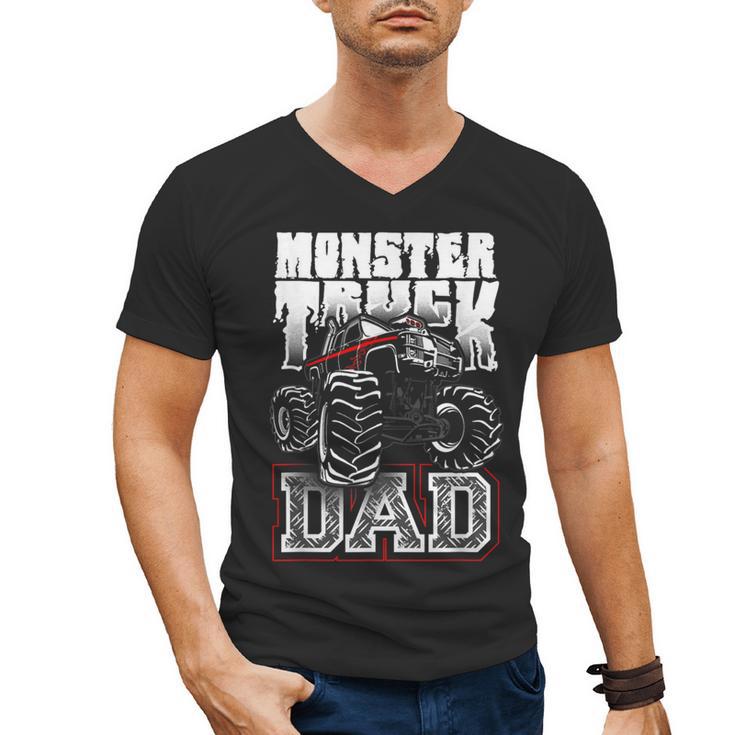 Monster Truck Dad Tshirt Men's V-Neck T-Shirt