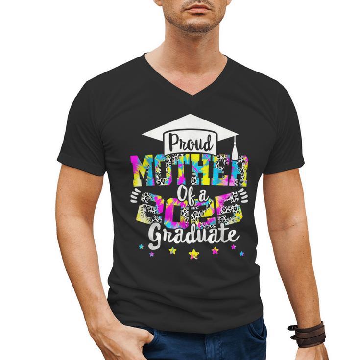 Mother Of a 2025 Graduate Tie Dye Class Senior Graduation 25 Men's V-Neck T-Shirt