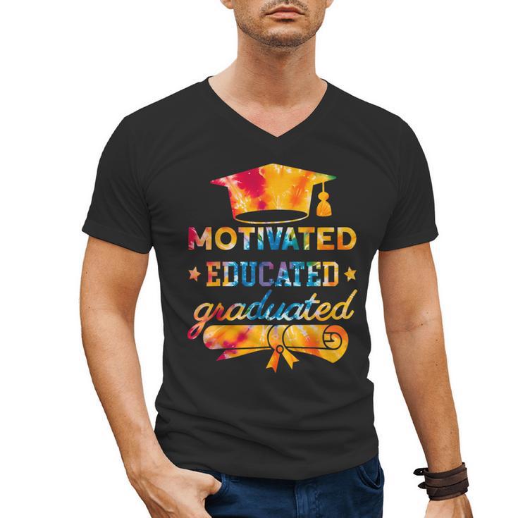 Motivated Educated Graduated Graduation Men's V-Neck T-Shirt