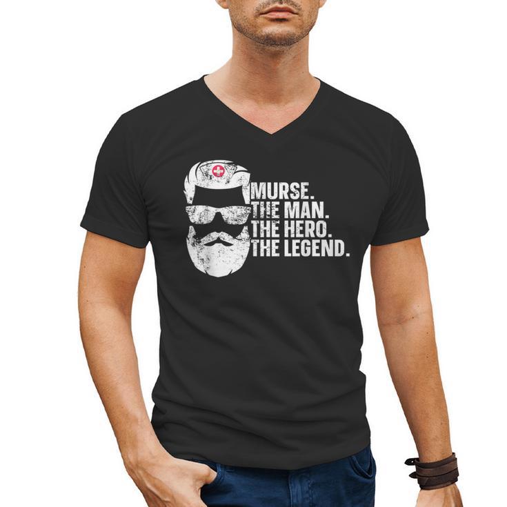 Murse Male Nurse Student Man Nurses Murse RN Graduation Week Men's V-Neck T-Shirt