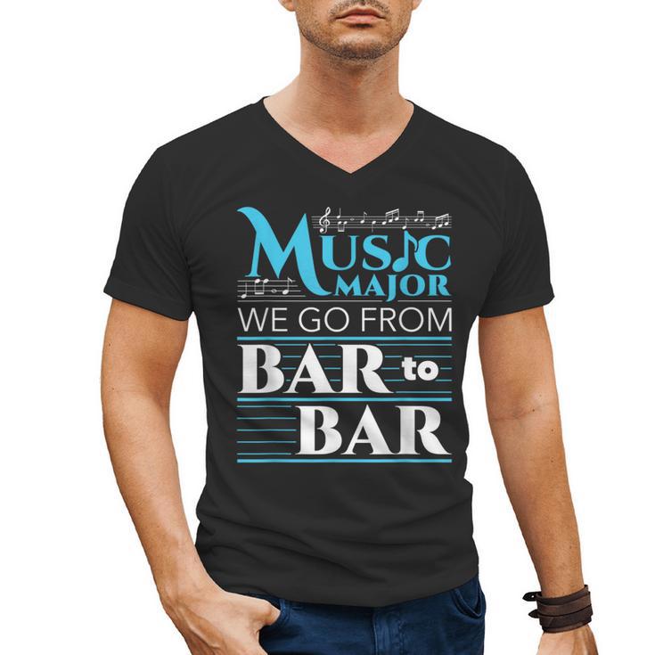 Music Major Student Pun Graduation Men's V-Neck T-Shirt