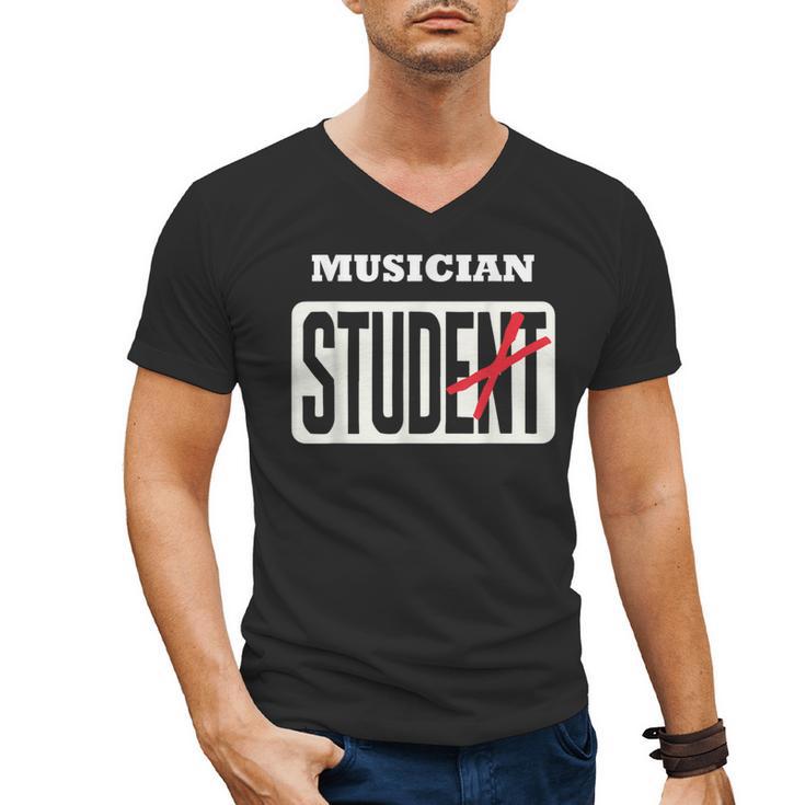 MUSICIAN Student Shirt Graduation MUSICIAN Stud Men's V-Neck T-Shirt