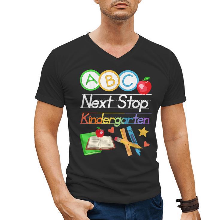 Next Stop Kindergarten Preschool Graduation 2025 Boy Girl Men's V-Neck T-Shirt