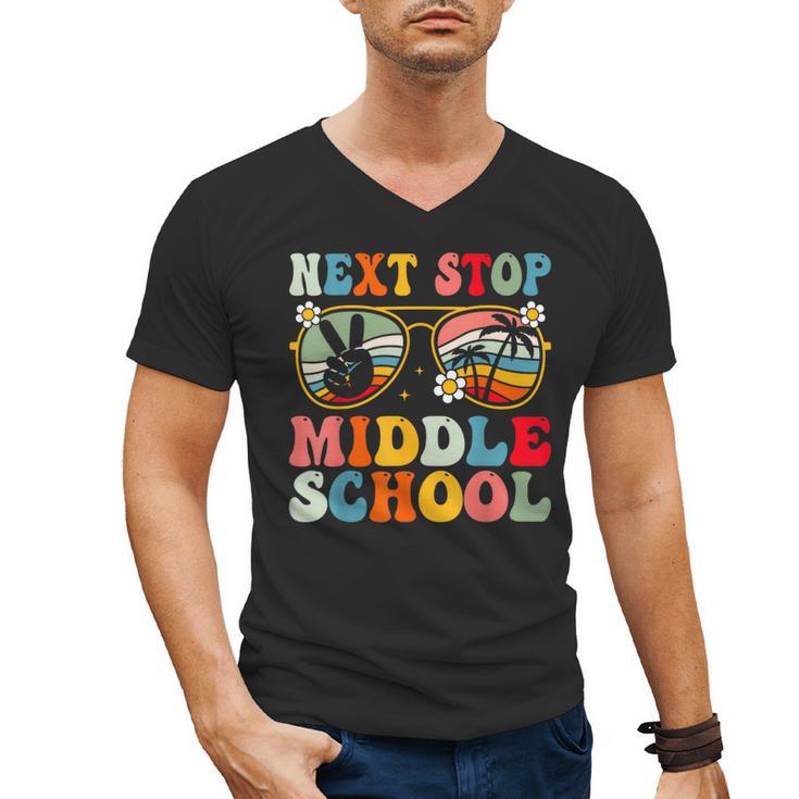 Next Stop Middle School Elementary School Graduation 2025 Men's V-Neck T-Shirt