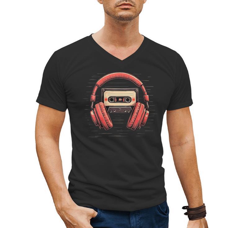 Nostalgia Cassette Men Women 80s 90s Retro Mixtape Tape Men's V-Neck T-Shirt
