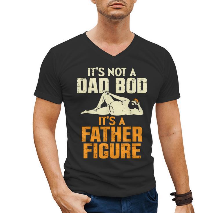 Not Dad BOD Its A Father Figure Fathers Day Daddy Papa Men's V-Neck T-Shirt