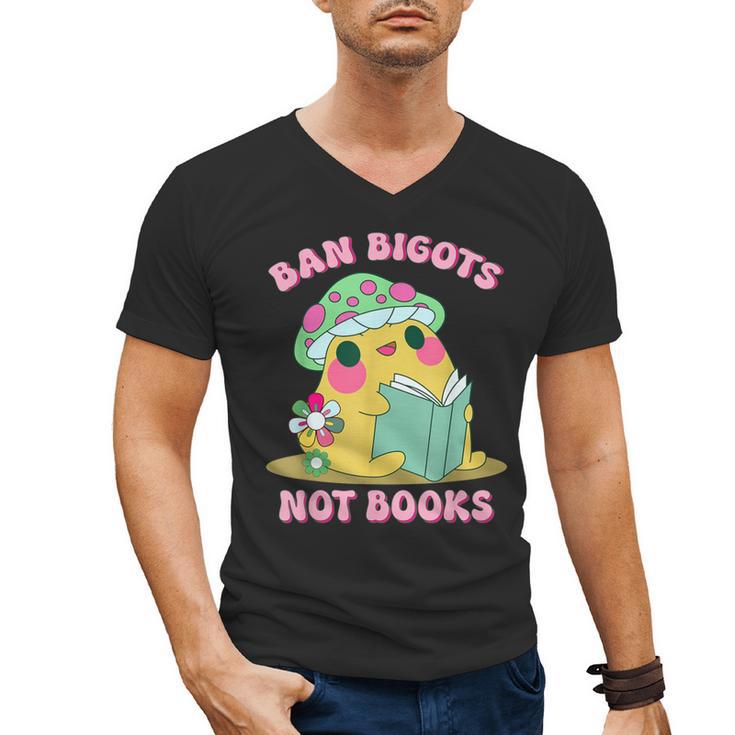 Do Not Forbid Fanatics Books Funny Mushroom Books Reading Men's V-Neck T-Shirt