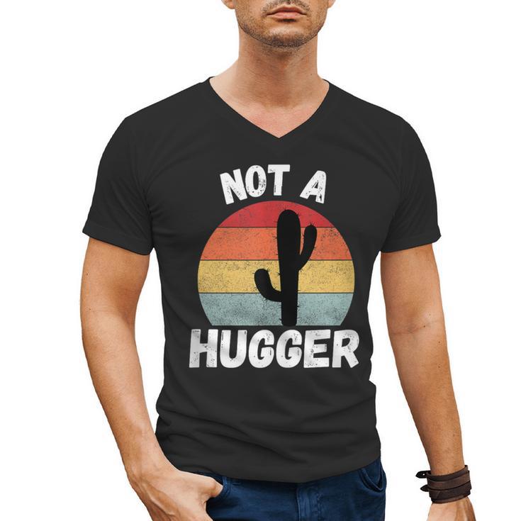 Not A Hugger Cactus Introvert Antisocial Men's V-Neck T-Shirt