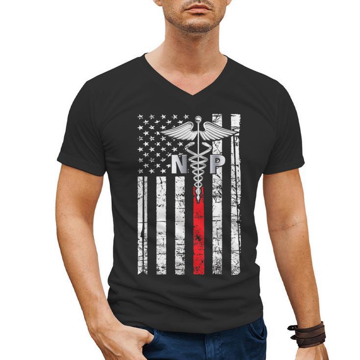 NP Nurse 2026 Practitioner Graduation Vintage Nursing Nurse Men's V-Neck T-Shirt