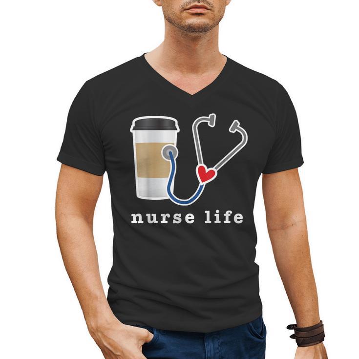 Nurse Life Graphic Nursing School Graduation Men's V-Neck T-Shirt