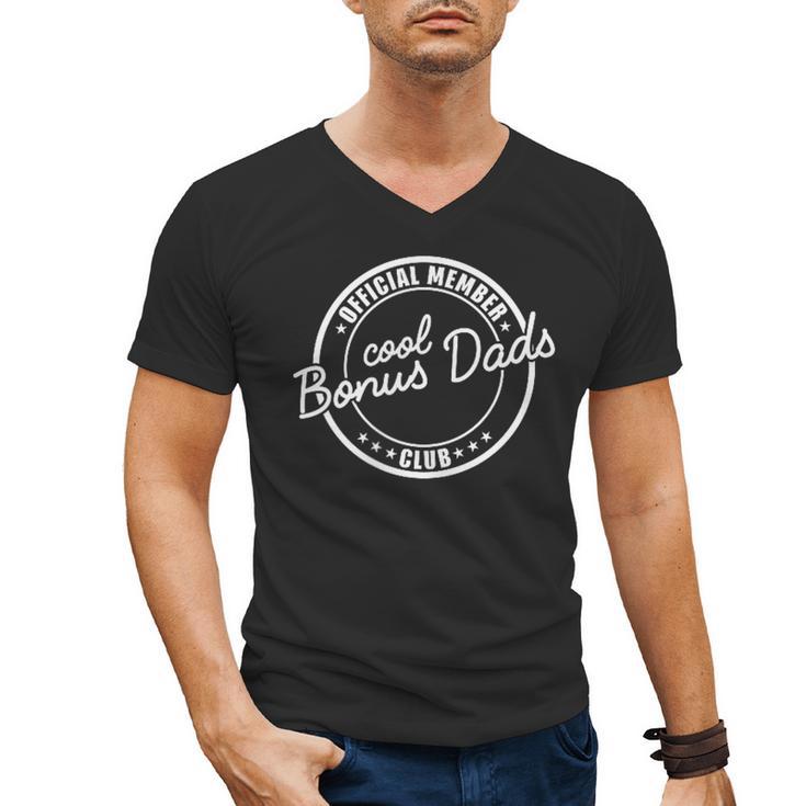 Official Member Cool Bonus Dads Club Dad Father's Day Men's V-Neck T-Shirt