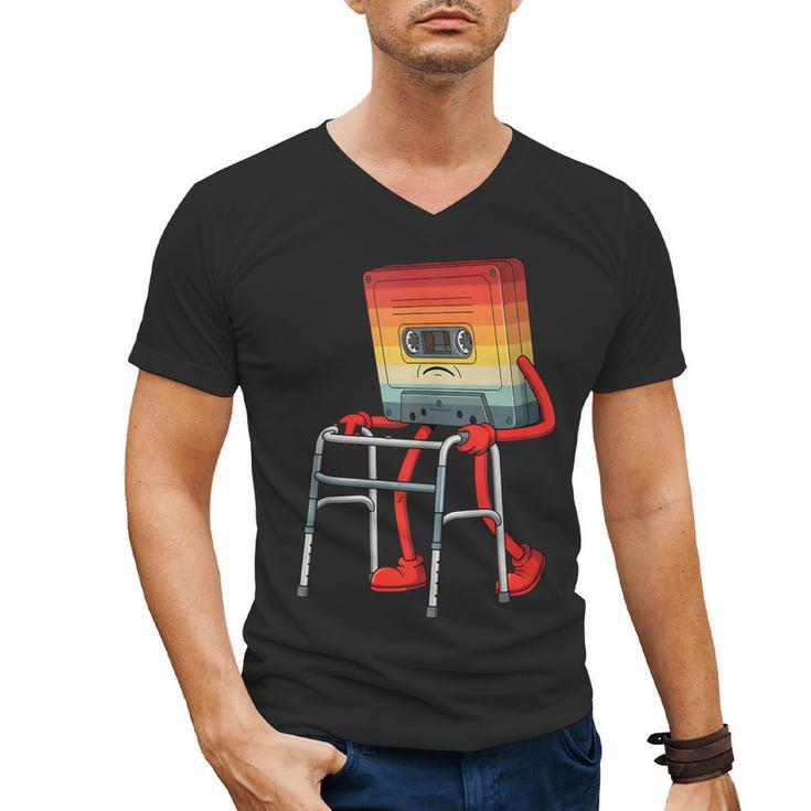 Old Vintage Cassette Tape 70s 80s 80s Outfit Nostalgia Men's V-Neck T-Shirt