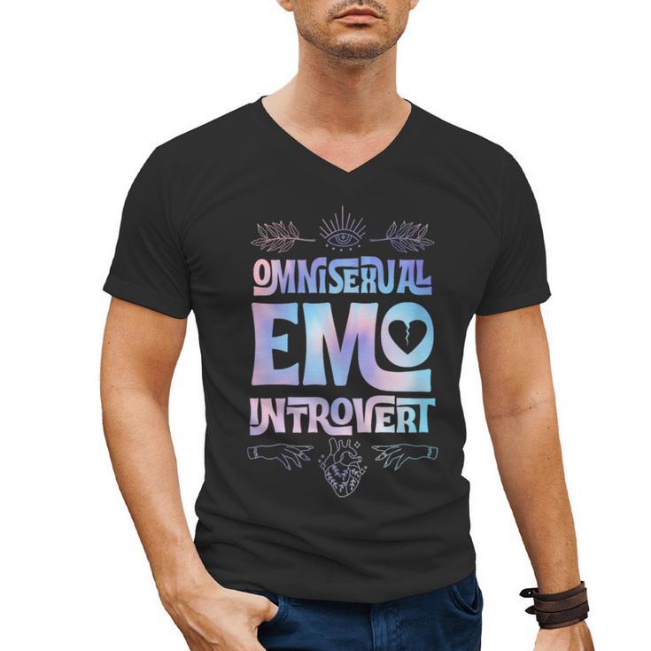 Omnisexual Emo Introvert Pride Trendy Mystic Teen Goth Style Men's V-Neck T-Shirt
