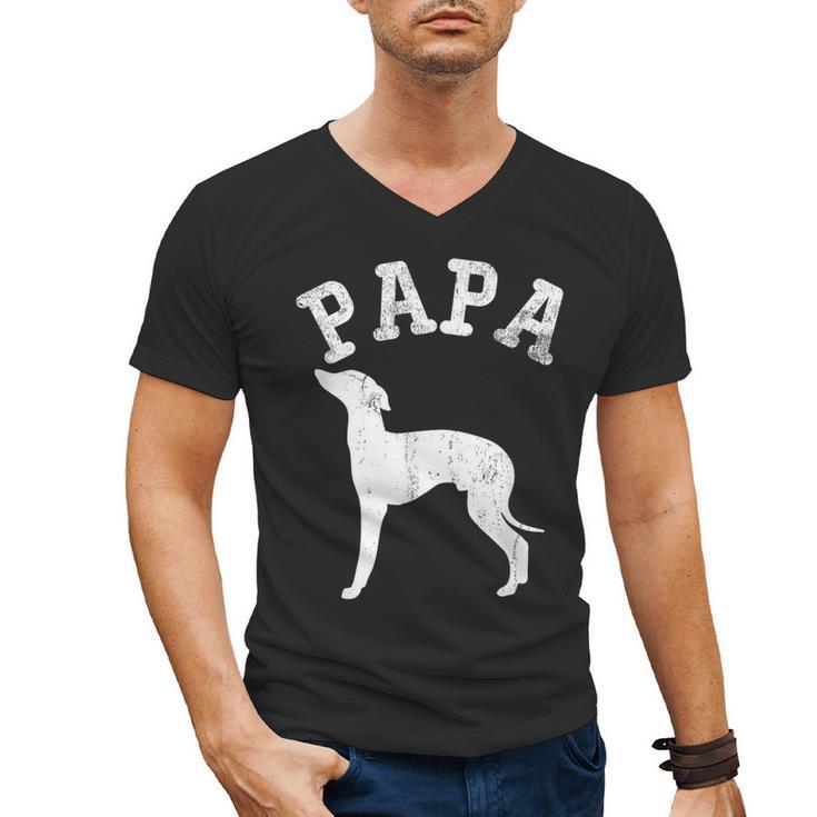 Papa ITALIAN GREYHOUND For Dad Men's V-Neck T-Shirt