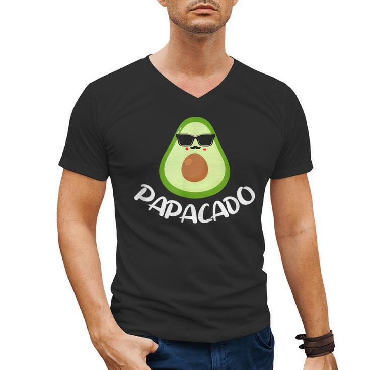 Papacado Avocado Dad Daddy Father's Day Men's V-Neck T-Shirt