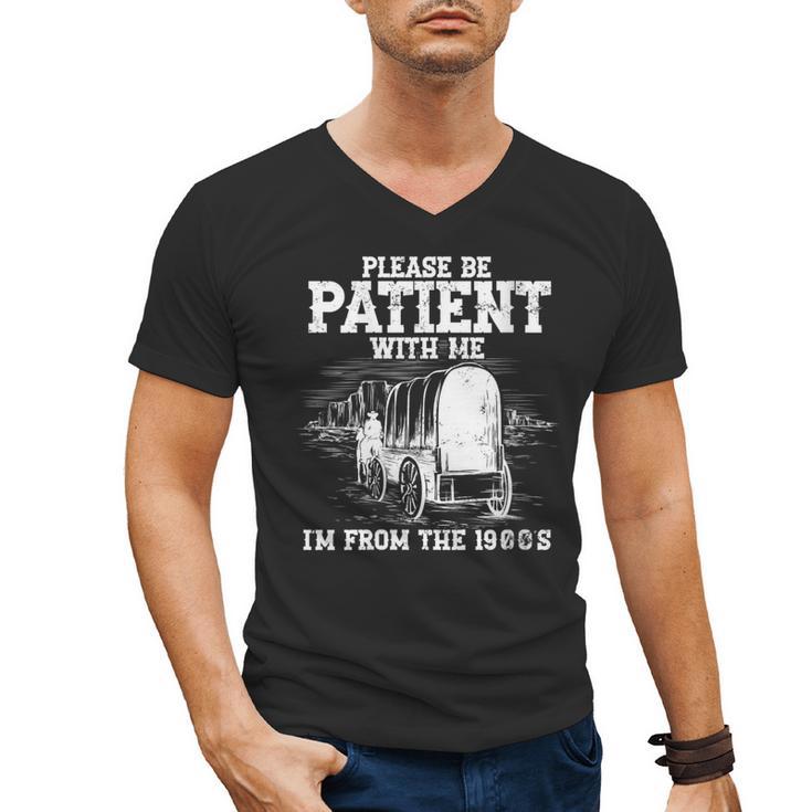 Patient With Me I'm From The 1900s Oregon Vintage Men's V-Neck T-Shirt