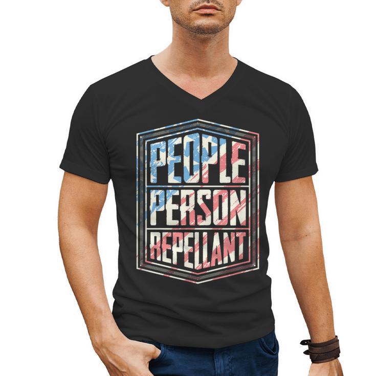 People Person Repellant Introvert Men's V-Neck T-Shirt