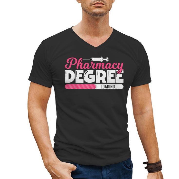 Pharmacy Degree Loading Future Pharmacist Graduation Men's V-Neck T-Shirt
