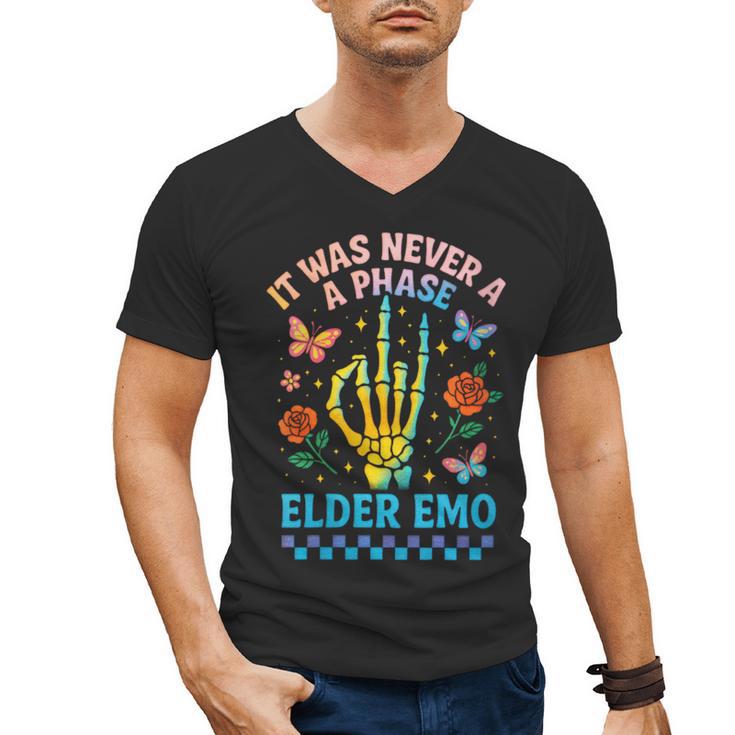 It Was Never A Phase Elder Emo Nostalgia Men's V-Neck T-Shirt