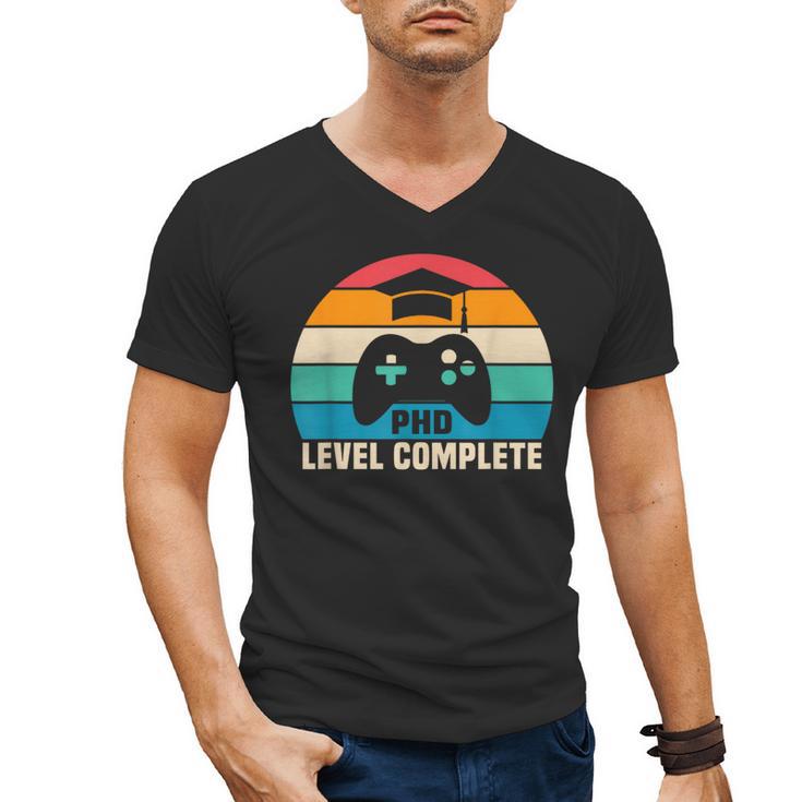 PhD Level Complete Graduation Doctorate In Philosophy Men's V-Neck T-Shirt