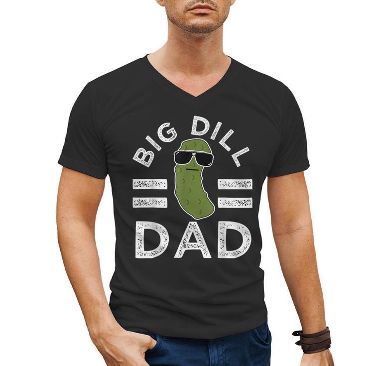 Pickle Pun Big Dill Dad Saying Dad Joke Father Humor Men's V-Neck T-Shirt
