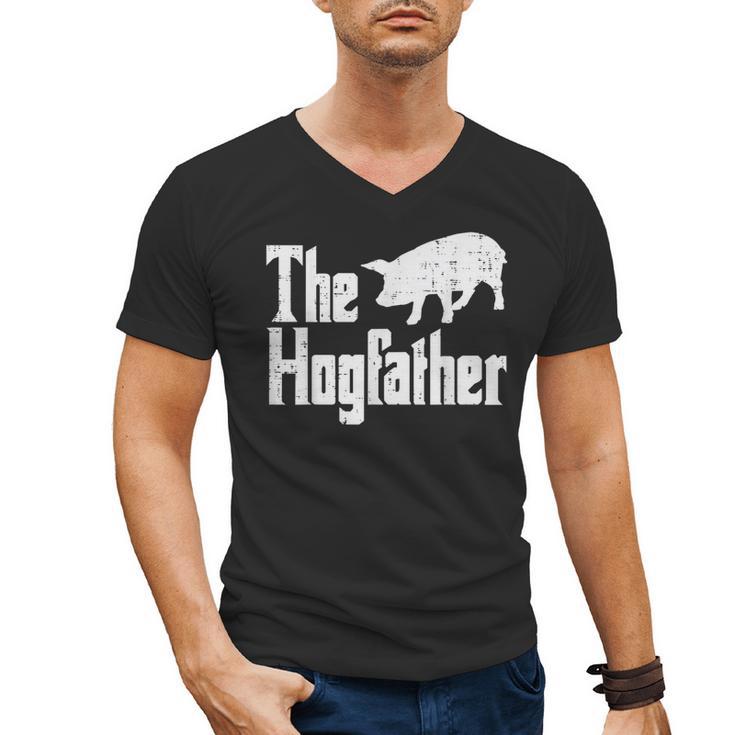 Pig The Hogfather Hog Dad Fathers Day Parody Papa Men Men's V-Neck T-Shirt