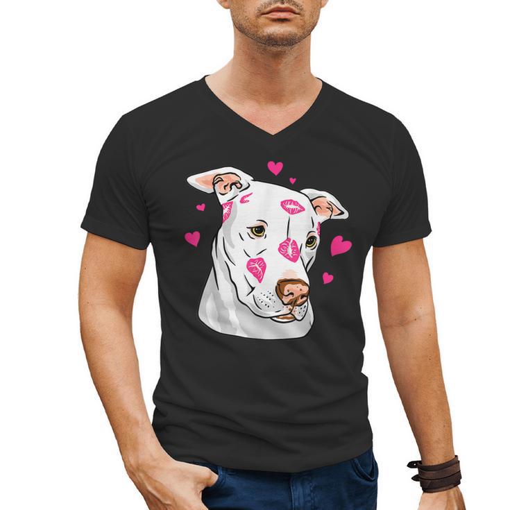 Pitbull Love Pitbull Moms Dads Men's V-Neck T-Shirt