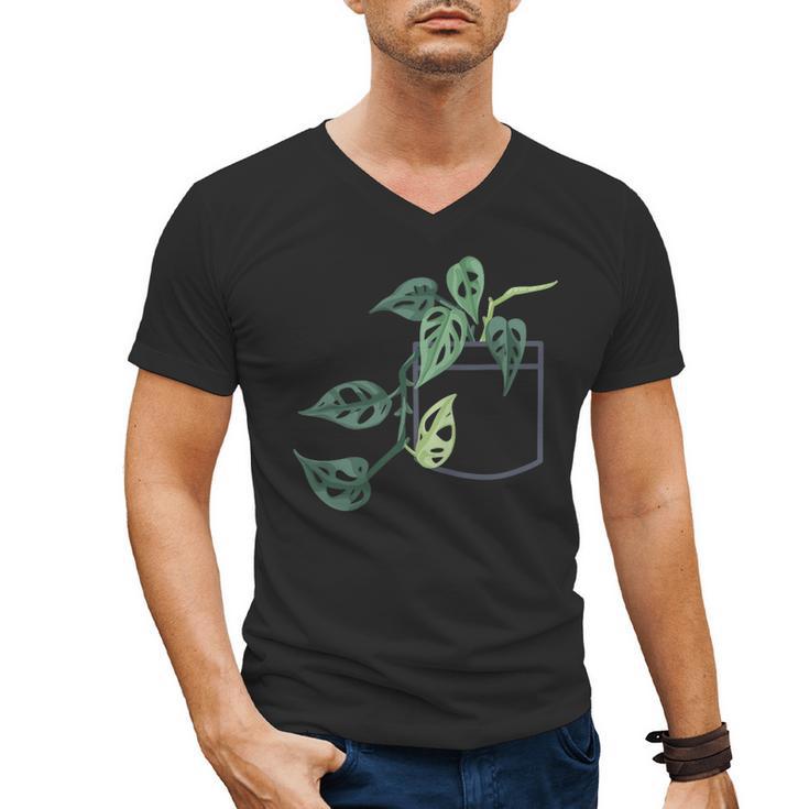 Plant Dad Plant Mom Grow Monstera Adansonii Urban Gardener Men's V-Neck T-Shirt