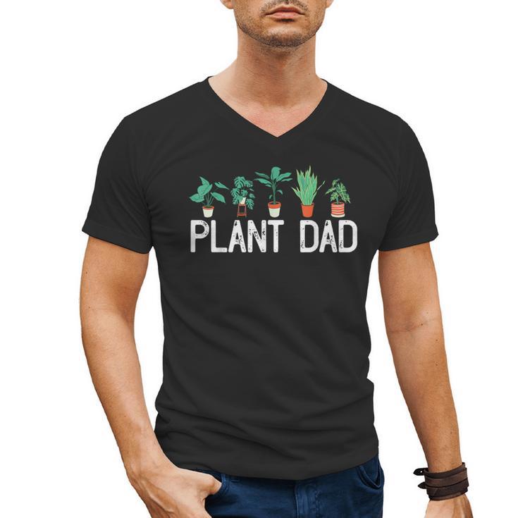 Plant Dad Potted Plant Lover Gardening Plant Guy Men's V-Neck T-Shirt