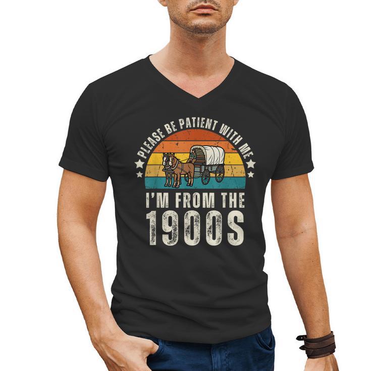 Please Be Patient With Me I'm From The 1900s Father's Day Men's V-Neck T-Shirt