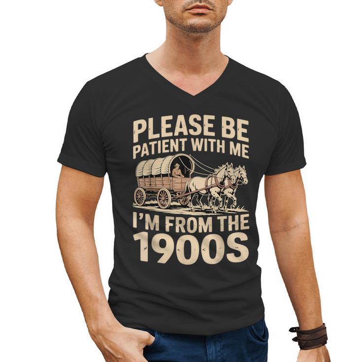 Please Be Patient With My I'm From The 1900s Retired Men's V-Neck T-Shirt