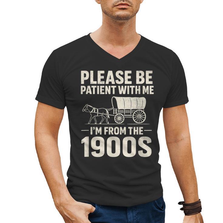 Please Be Patient I'm From The 1900s Vintage Old-Timer Men's V-Neck T-Shirt